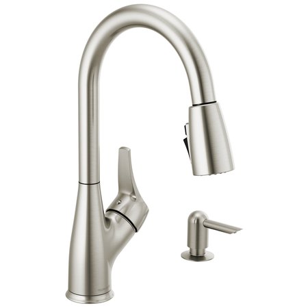 PEERLESS Apex Single Handle Pull-Down Kitchen Faucet P7901LF-SSSD-W